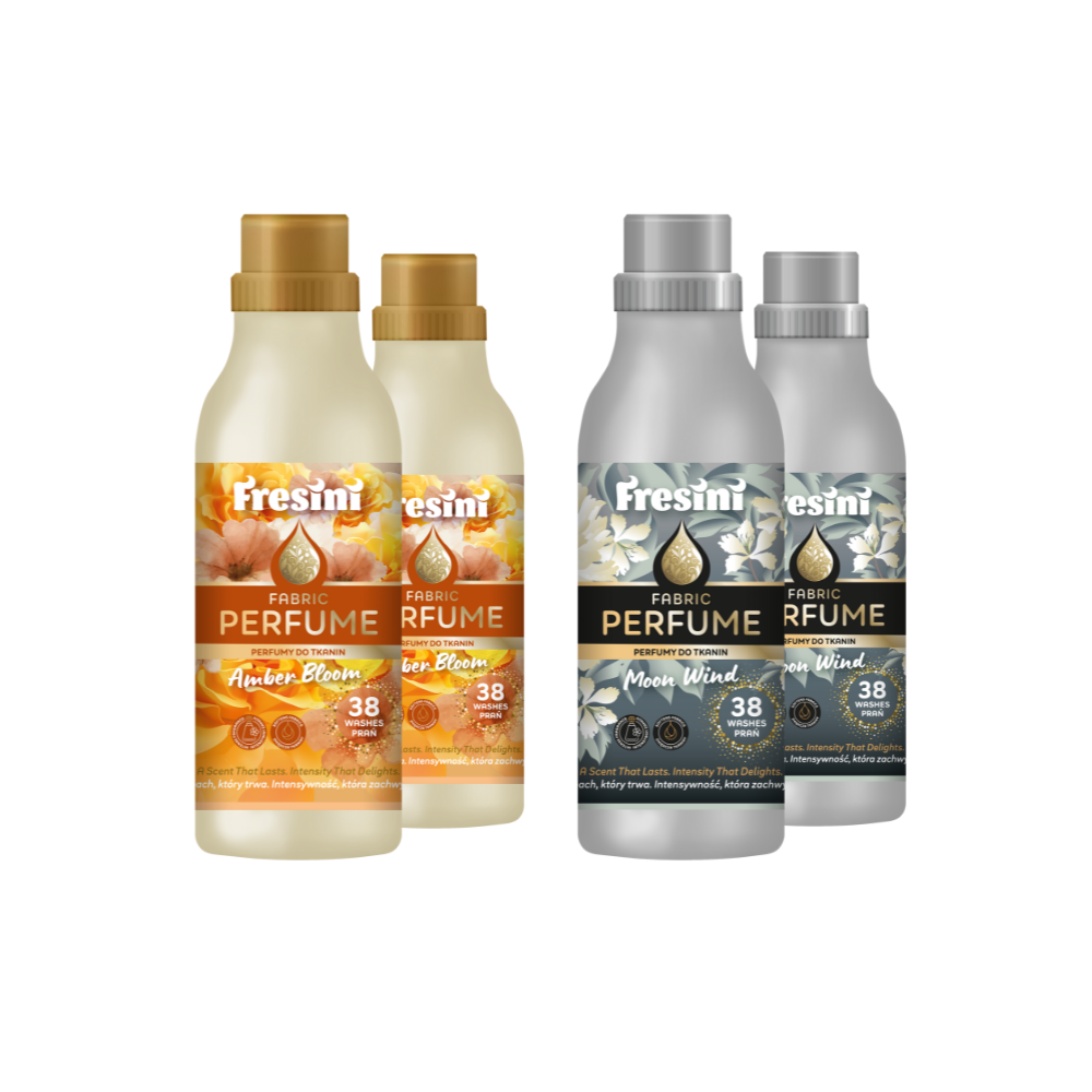 Fresini 4x Sada parfumov na pranie – Purple Rain + Fresh Breeze ( 11€/fľaša )