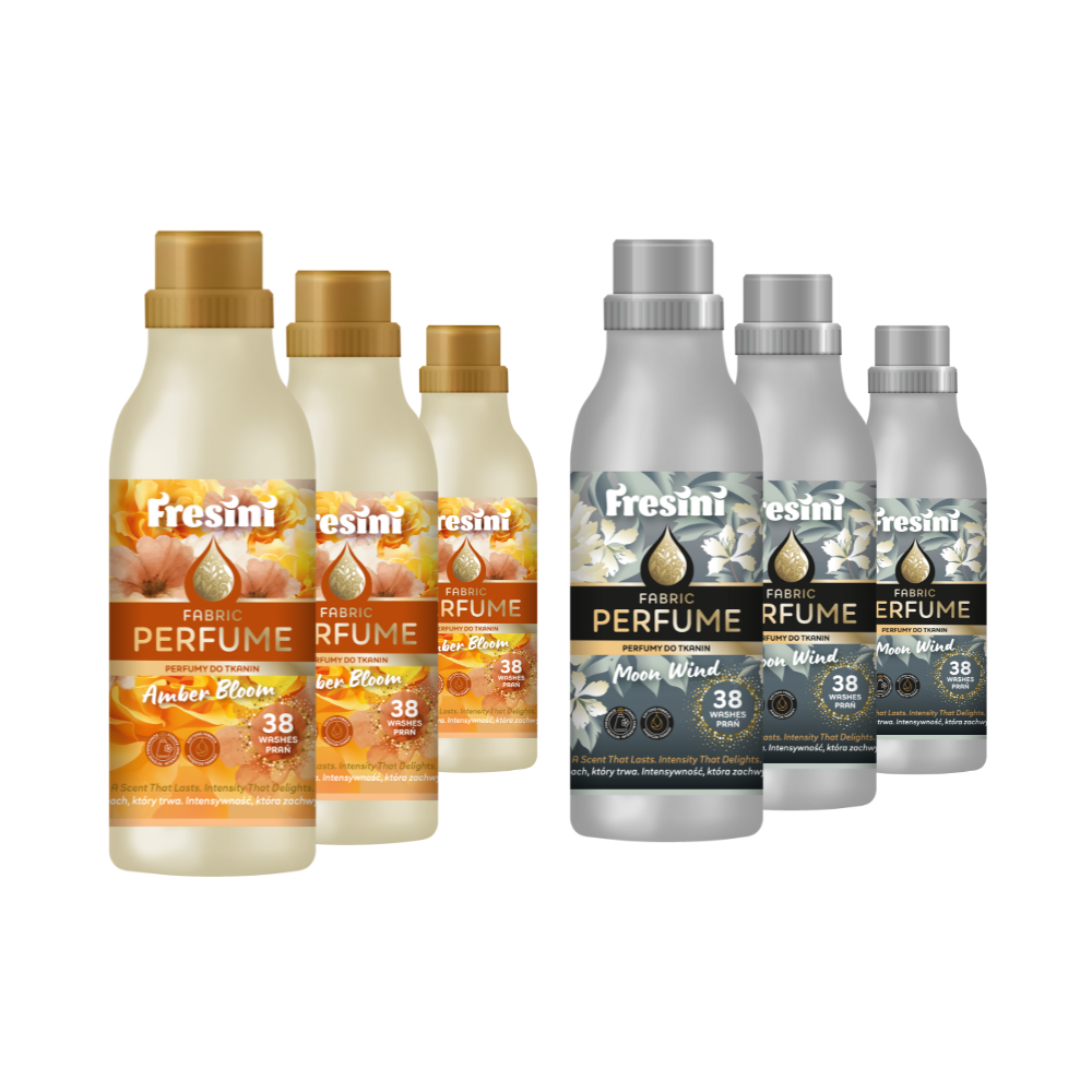 Fresini 6x Sada parfumov na pranie – Purple Rain + Fresh Breeze ( 9€/fľaša )